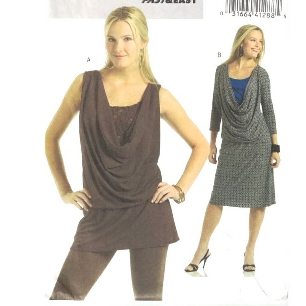 Butterick Sewing Pattern 4920 Misses Tunic Dress Size 6-12
